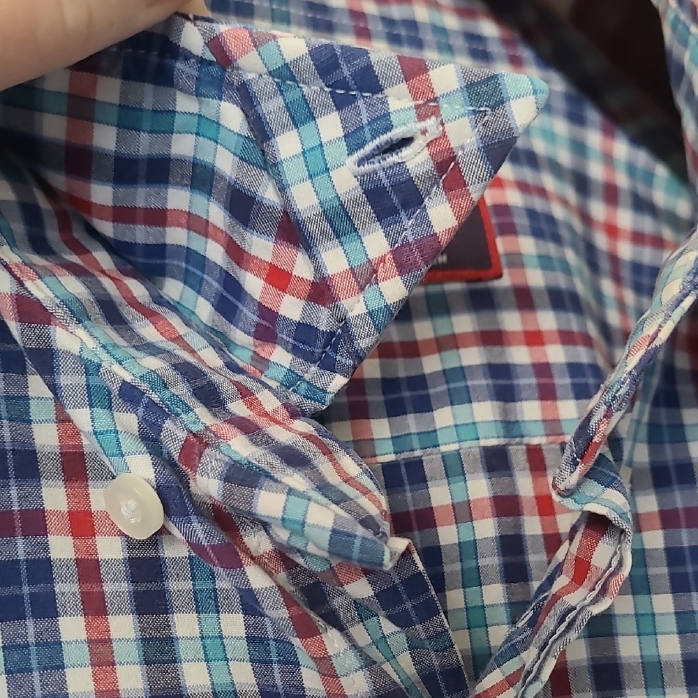 Untuckit Multicolor Checkered Button Down Shirt - image 7